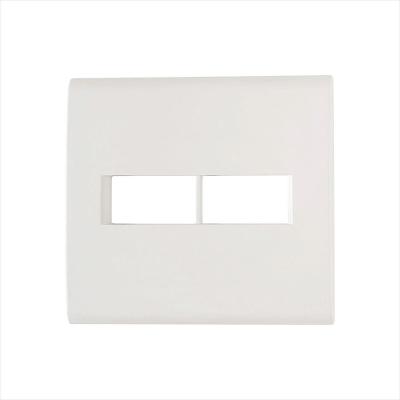 Placa 4X4 2 Postos Liz Branca