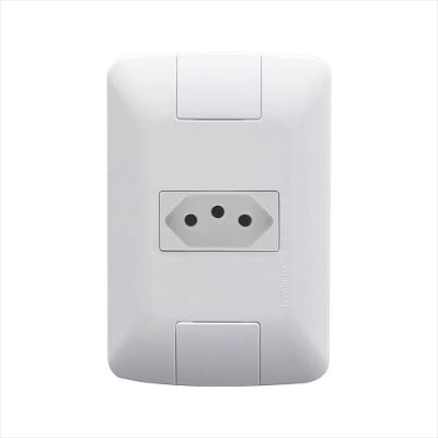 Conjunto Tomada 2P+T 10A/250V Aria Branco Tramontina