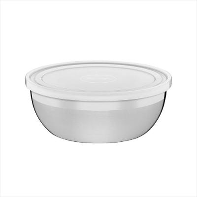 Pote Redondo Aço Inox Com Tampa