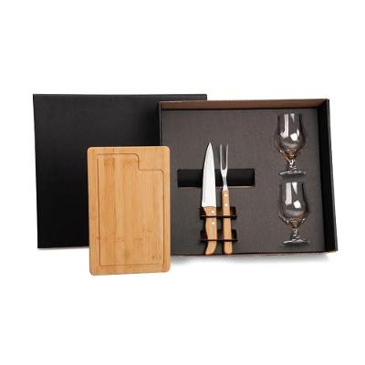 Kit Churrasco Com Copos - 5 Peças