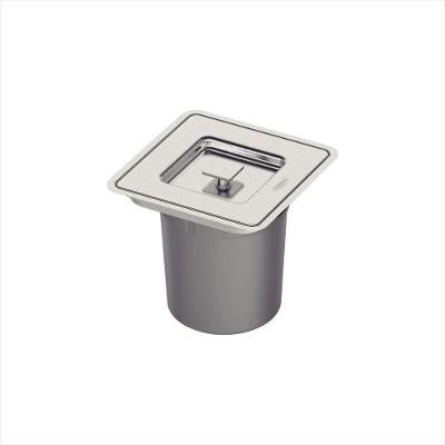 Lixeira Inox de Embutir Clean Square 5L Tramontina