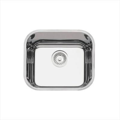 Cuba Inox Tramontina Retangular Alto Brilho com Válvula 40X34X17 cm