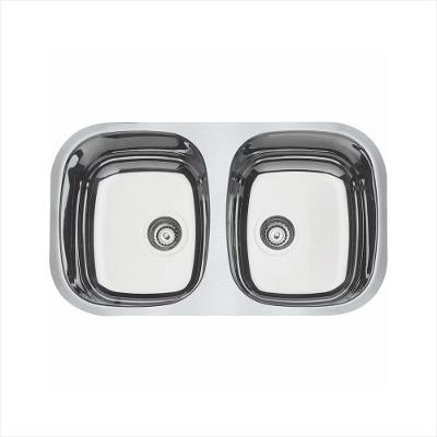 Cuba Dupla Retangular Aço Inox Alto Brilho 77X45 Tramontina