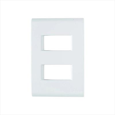 Placa 4X2 2P Afastadas Liz Branca