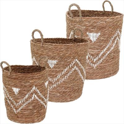 Cesta Fibra Natural 3 Peças GS