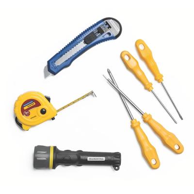 Kit De Ferramentas 7  Peças Trena Estilete Chaves Lanterna Tramontina