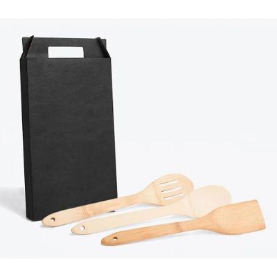 Kit De Utensílios Em Bambu 30Cm - 3 Peças