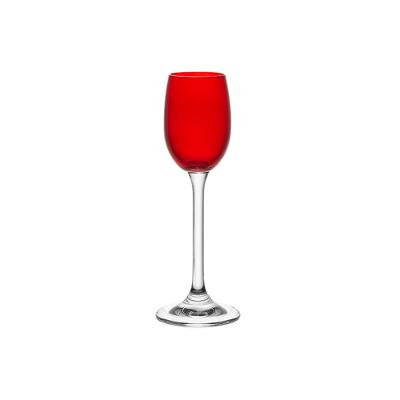 Taça de Cristal para Licor Gastro Vermelho 65 ml 6 Peças