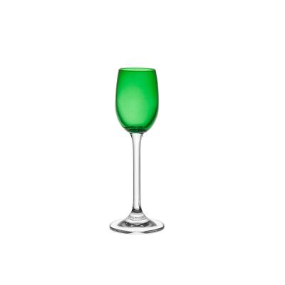 Taça de Cristal para Licor Gastro Verde 65 ml 6 Peças