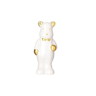 Figura Urso em Pé Branco 140Mm