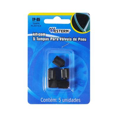 Jogo 5 Tampas Valvula Pneu Pt