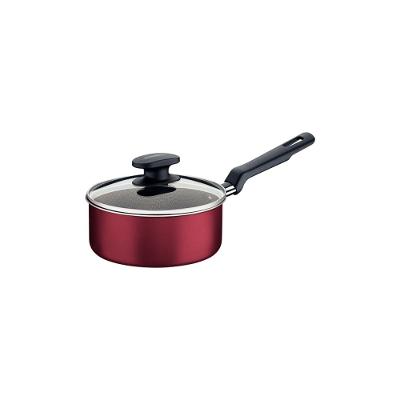 Panela Tramontina Loreto Antiaderente Tampa de Vidro 1,4L 16cm Vermelha