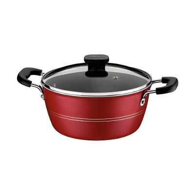 Caçarola Tramontina Sicília em Antiaderente Vermelho 24cm 4,3L