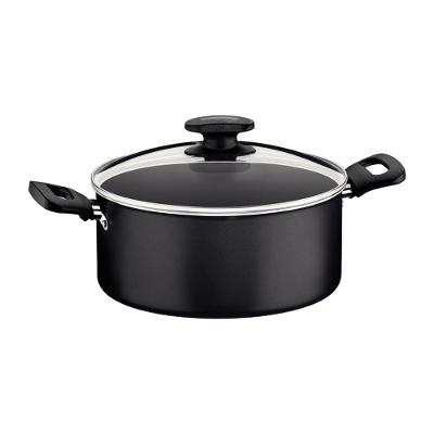 Caçarola Tramontina Loreto Antiaderente T1 e Tampa 24cm 4,9L Grafite