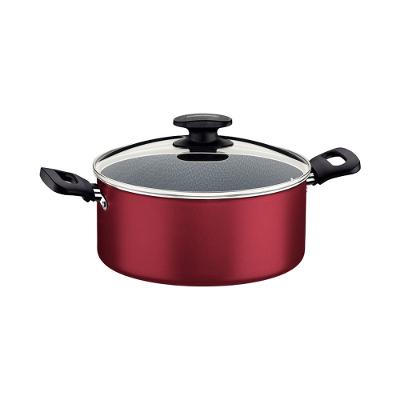 Caçarola Tramontina Loreto Antiaderente T1 e Tampa 22cm 3,7L Vermelha
