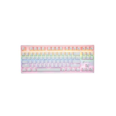 Teclado Mecânico Gamer Wolf Tc605 - Led Rainbow - Switch Outemu Brown- Abnt Branco