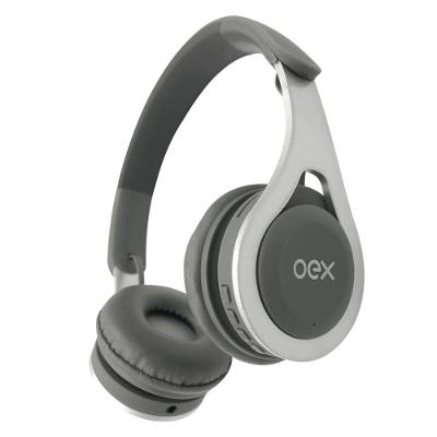 Headset OEX Drop HS306 40mW Cinza Bluetooth Recarga USB