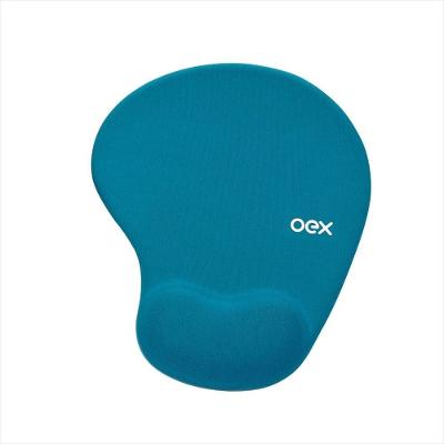 Mousepad Gel Oex Confort MP200 - Turquesa