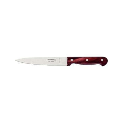 Faca Utility Inox 6 Polywood Vermelho Tramontina