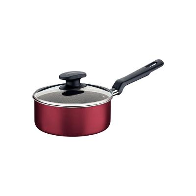 Panela Tramontina Loreto Antiaderente Tampa de Vidro 18cm 2L Vermelha