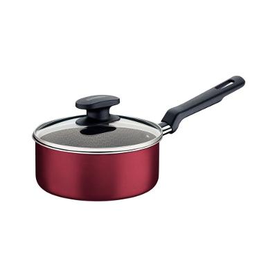 Panela Tramontina Loreto Antiaderente Tampa de Vidro 20cm 2,8L Vermelha