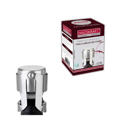 Tampa Compressao Garrafa Vinho Hauskraft