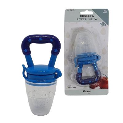 Chupeta Porta Fruta Azul Western Baby