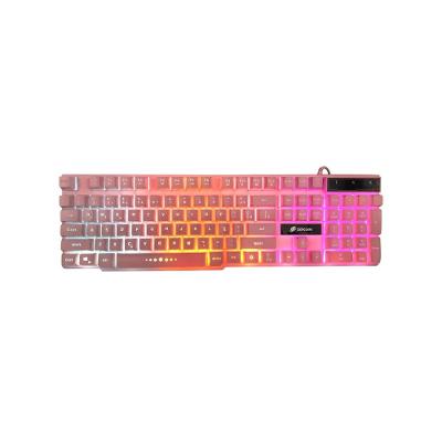 Teclado Gamer Force-X Tc201  - Sensacao Mecanica - Abnt2  - Led 3 Cores - Rosa