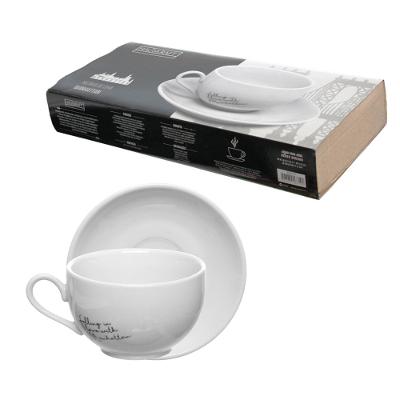Xícara Chá Manhattan Hauskraft Branco 160 ml 6 Peças