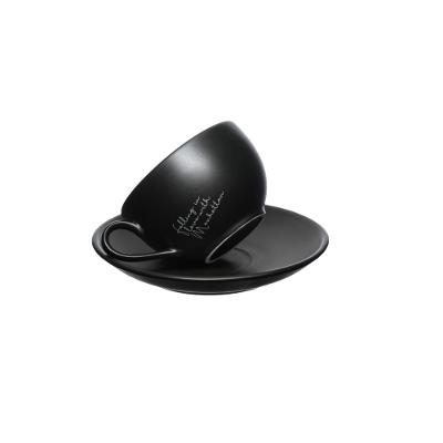 Xícara Chá Manhattan Hauskraft Preto 160 ml 6 Peças