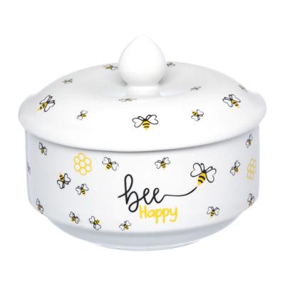 Manteigueira Porcelana Honey Hauskraft 10 cm