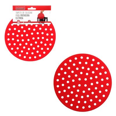 Tapete Fritadeira Elétrica Redondo Hauskraft Vermelho 20 cm