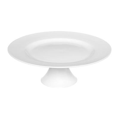Prato Porcelana com Pé Manhattan Hauskraft Branco 30 cm