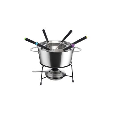 Conjunto para Fondue de Inox Zurique 10 Peças