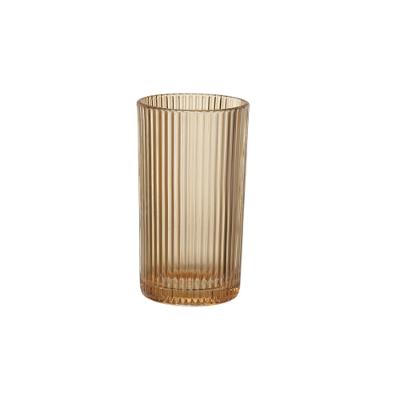 Copo de Vidro Long Drink Graffiato Âmbar 420 ml 6 Peças