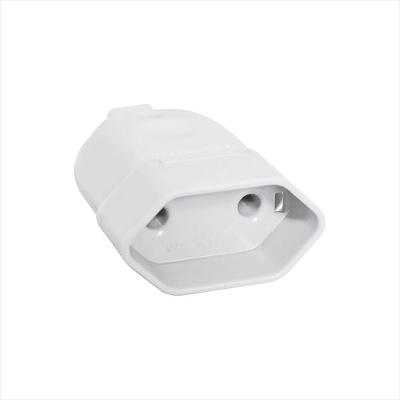 Plugue Femea 2P 10A/250V Branco