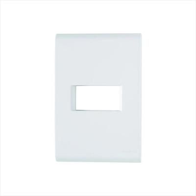 Placa 4X2 1P Horizontal Liz Branca