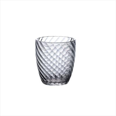 Copo Baixo de Vidro Elyse Cinza 300Ml 6 Peças