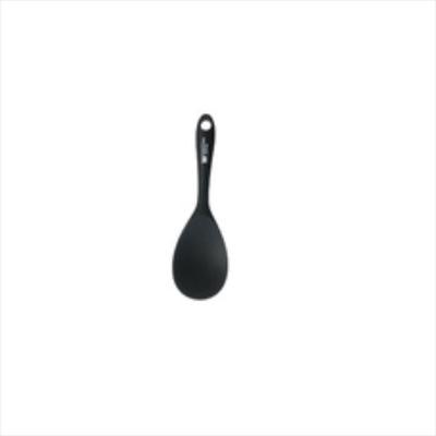 Colher Arroz Silicone Preto 22,5 cm