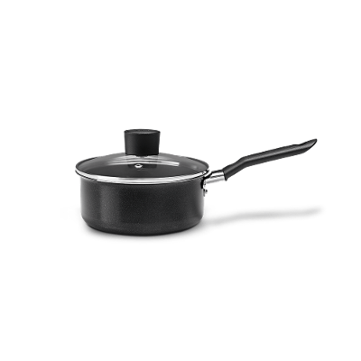 Panela com Tampa 18x8cm 1,75L Ebony Preto Brinox