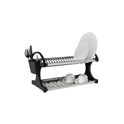 Escorredor 20 Pratos com Lateral Polipropileno Preto Brinox