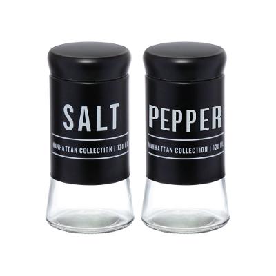 Saleiro Pimenteiro Manhattan Preto 120 ml