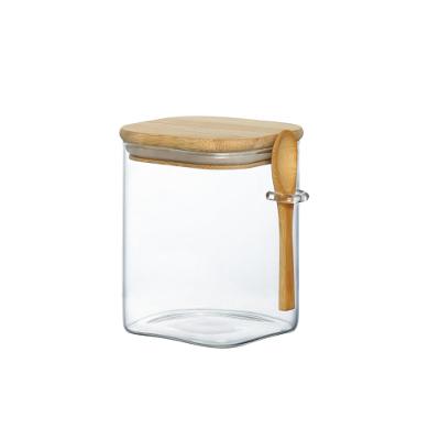Pote Hermético Quadrado De Vidro Liege 950Ml