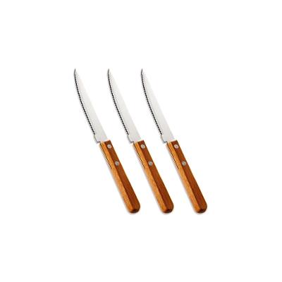 Conjunto De Facas Para Churrasco Inox-Bambu Special Line - 3 Peças