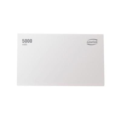 Bateria Portatil 5.000 Mah Com Cabo Micro Usb Lightning E Type C Newlink Be102 Branco