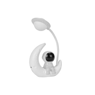 Luminária para Mesa Astronauta na Lua Minguante com LED USB
