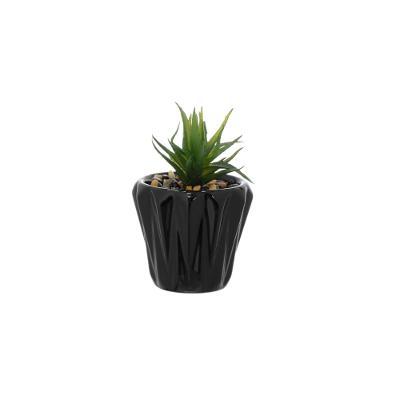 Vaso de Cerâmica Ninfeia Preto 6 cm