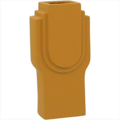Vaso 25x13x9 cm Cerâmica Amarelo Opala - GS