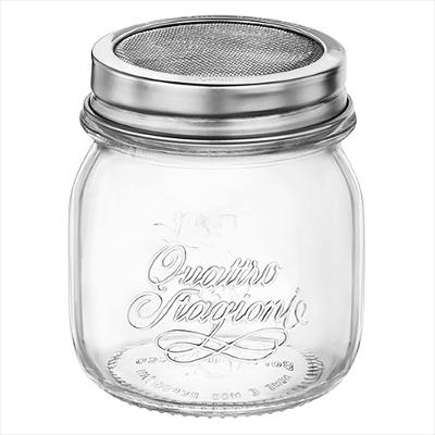 Polvilhador Vidro Transparente 250ml Bormioli Rocco Qstagioni 9x9x9cm