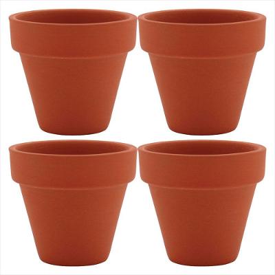 Vaso Natural 4 peças Clay Terracota 5 x 5 x 5cm